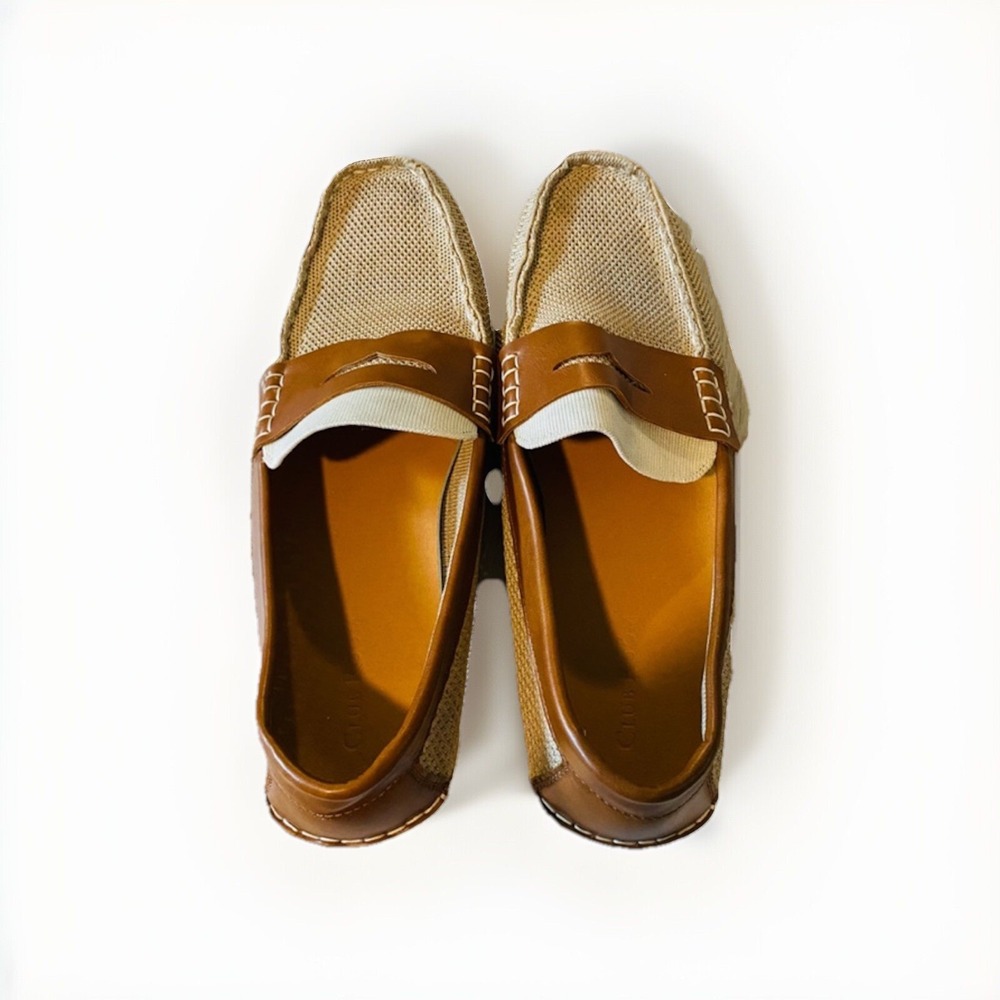 Club Room Bryce Men's Tan Beige Slip On Loafers Size 10.5 - Picture 10 of 10